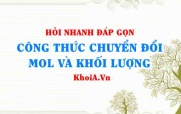 Công thức chuyển đổi giữa số Mol và Khối lượng? KHTN 8